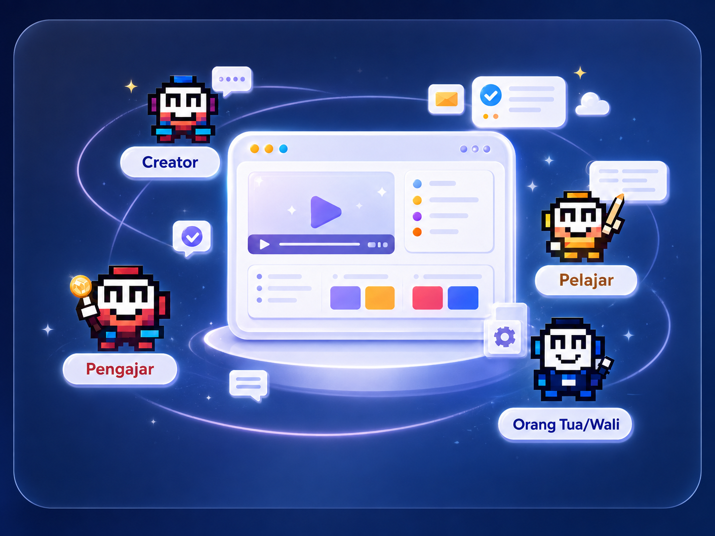 Ekosistem Creator, Pengajar, Pelajar, dan Orang Tua/Wali